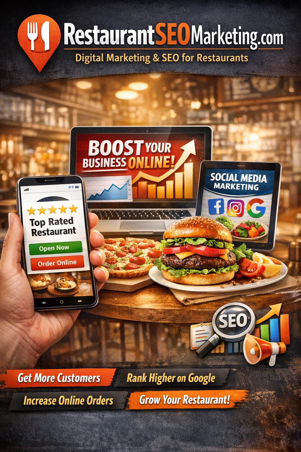 Digital marketing services for restaurants that help dominate the online space.